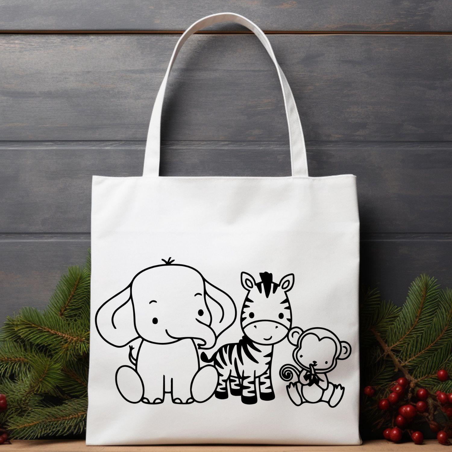 Safari Animals SVG Bundle, Cute Jungle Baby Animals SVG PNG Eps ...