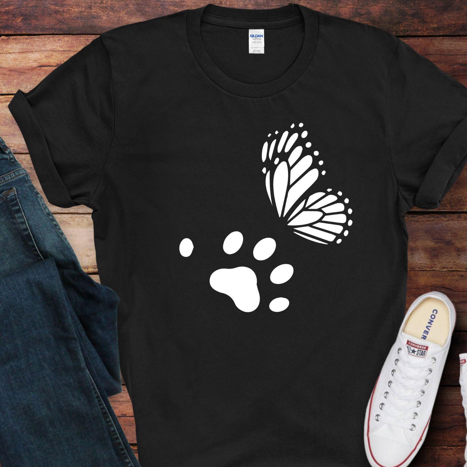 Pet Memorial Paw Print SVG Bundle, Angel Dog Cat Remembrance PNG Set ...