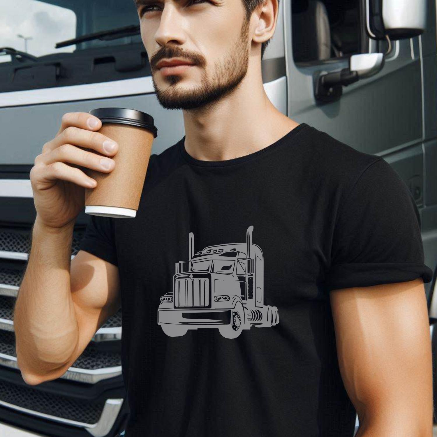 Dig Rig Svg Semi Truck SVG Bundle, Big Rig PNG, Trucker Clipart Design, American ...