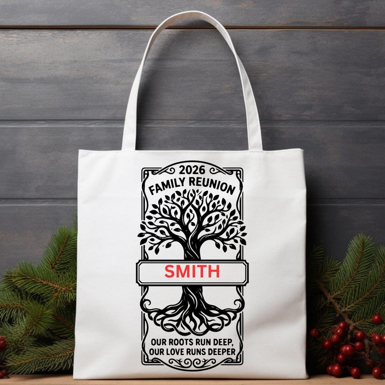 Family Tree SVG Bundle 2026 Reunion Designs Custom Text Roots Run Deep ...