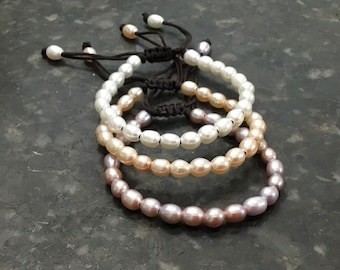 Pearl friendship simple bracelet