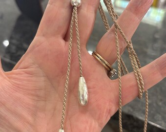 Collar básico de cuerda hilada a mano e impermeable para tus colgantes