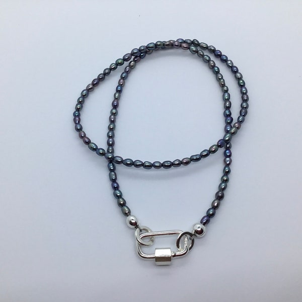 Pearl Holder Necklace Etsy