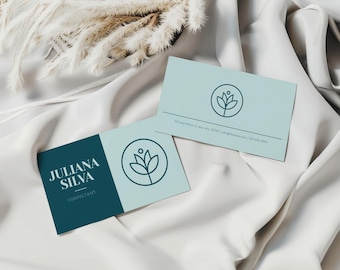 Plantilla de tarjeta de presentación minimalista / Diseño moderno elegante, editable e imprimible / Tarjetas de presentación personalizables para profesionales