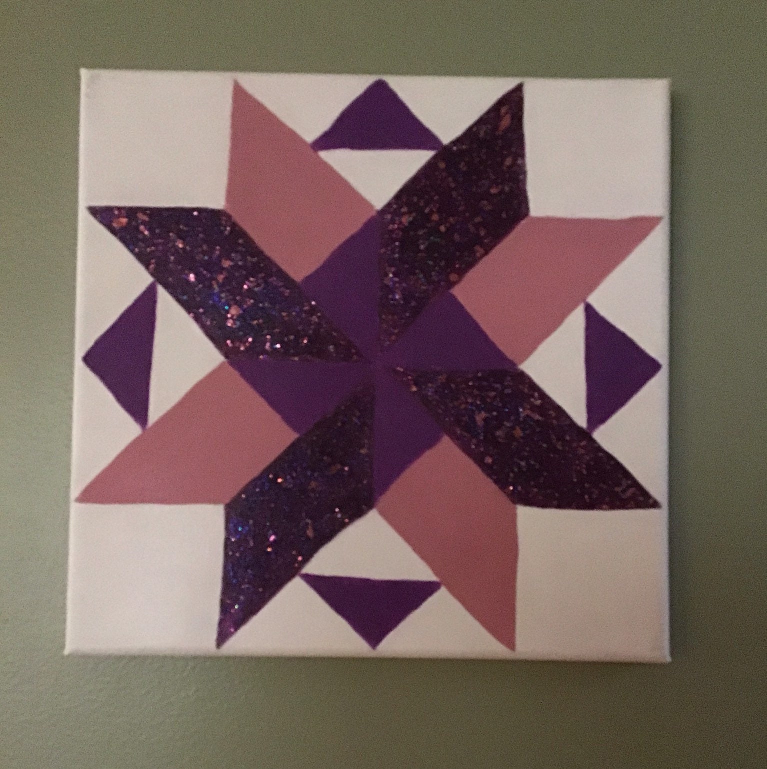 Pinwheel Barn Quilt on Canvas Pink and Purple Barn Quilt Etsy UK