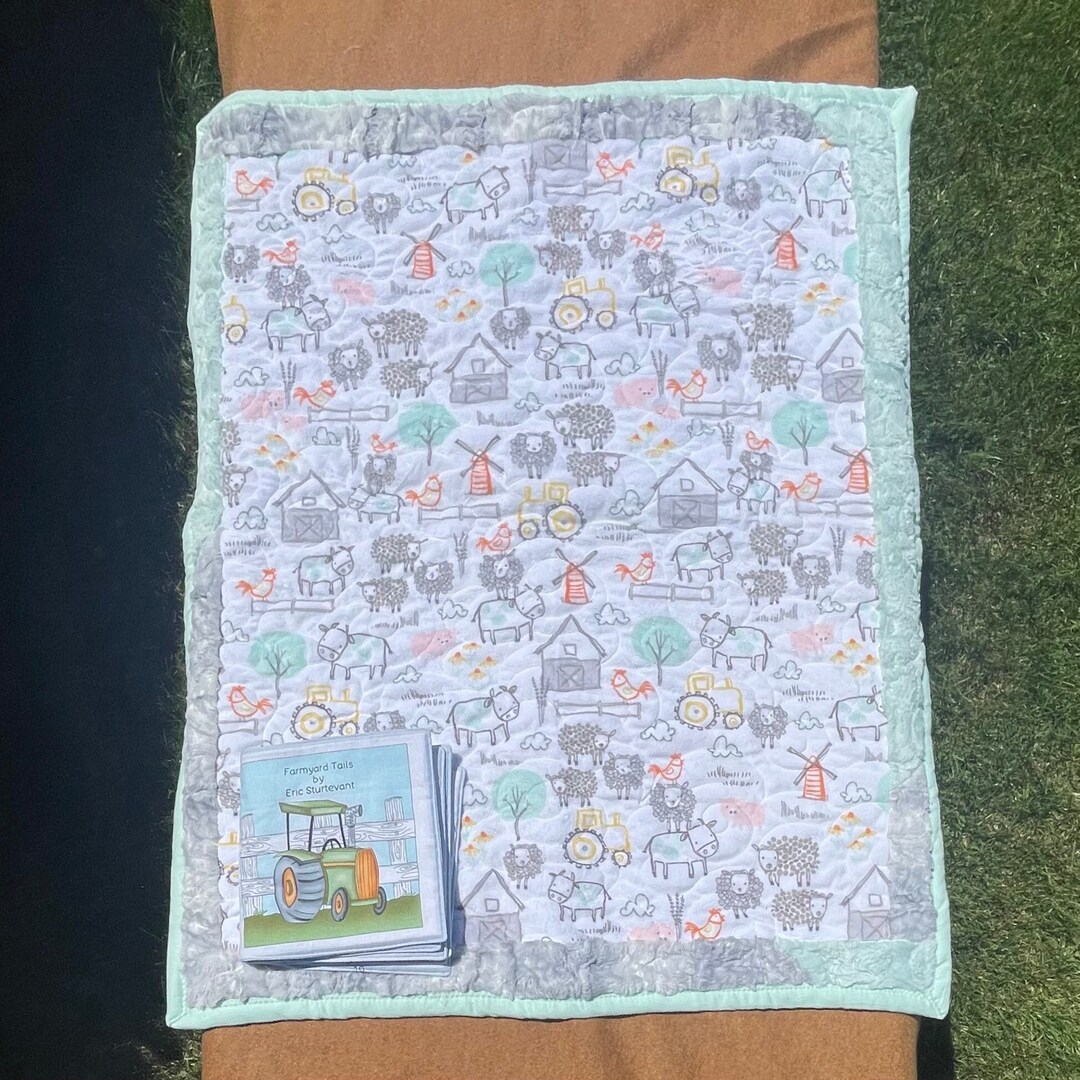 Animated Farm Haven Quilted Blanket NCU0TL446