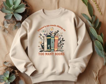 Funny Book Lover Sweatshirt | Vintage Floral Bookish Crewneck