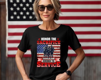 Ehren Sie das Opfer Erinnern Sie sich an das Service-Shirt | Vaterländisches veteranes Tribut-T-Stück | Volkstrauertag Militär Erinnerung Shirt