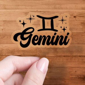 Gemini Zodiac Sticker, Gemini Star Sign Decal, Astrology Stickers for Laptops, Gemini Constellation Sticker, Horoscope Decoration