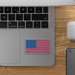 2nd Amendment Sticker American Flag Decal Patriotic Sticker Right to Bear Arms Sticker USA Flag Sticker American Rights Decal