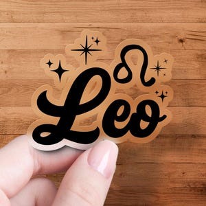 Zodiac Leo Stickers, Astrology Leo Star Sign, Horoscope Leo Stickers, Celestial Leo Symbol Decor, Star Sign Stickers Set