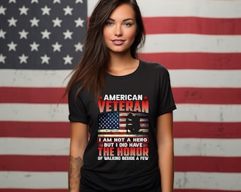Patriotic Veteran Tribute T-Shirt | American Flag, Memorial Day Gift