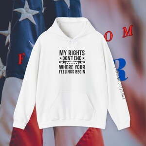Meine Rechte enden nicht, wo Ihre Gefühle beginnen - Unisex Heavy Blend ™ Kapuzen-Sweatshirt