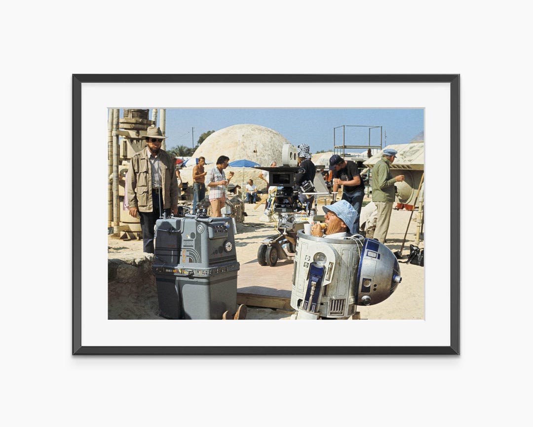 Star Wars Print, Behind the Scenes, R2 D2 From Star Wars, Movie Set ...
