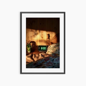 Sonnenaufgang Licht, Fotografie Drucke, Wecker 8, Schlafzimmer Wandkunst, Ästhetisches Raumdekor, Wand Kunst Drucke, Fotografie Poster in Museumsqualität