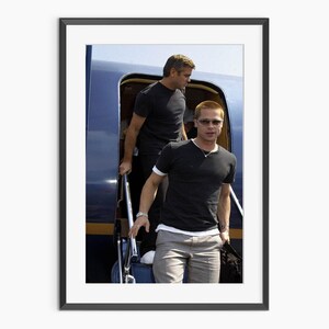 Brad Pitt, George Clooney, impresiones fotográficas, póster vintage, póster retro, impresiones vintage, póster fotográfico de calidad de museo