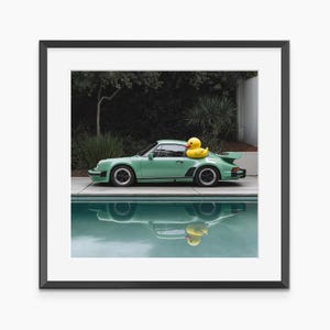 ポルシェ 911 ポスター、写真プリント、クラシックカー ポスター、アヒルの壁アート、ポルシェ ポスター、車のポスター、美術館品質の写真ポスター