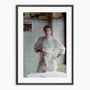 Anthony Bourdain, impressões fotográficas, pôster de culinária, impressões de cozinha, pôster de chef, arte de parede de cozinha, pôster de fotografia com qualidade de museu
