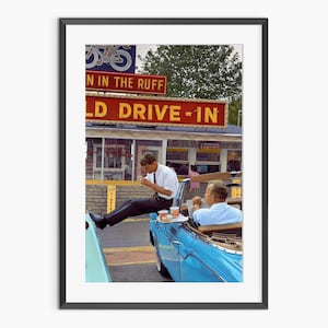 Impressão de Robert F Kennedy, foto colorida, durante a campanha para John F Kennedy, pôster vintage, impressões fotográficas, impressão de qualidade de museu