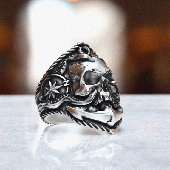 パイレーツ スカルリング ブラス&925シルバー リング オーダー品 楽天