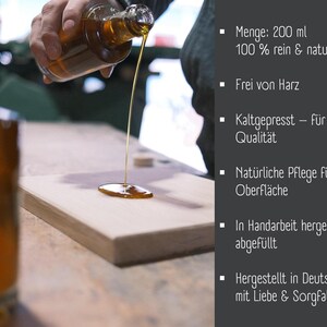 Eichenblatt® Original Wood Care Lijnolie - 100% puur en harsvrij afbeelding 3