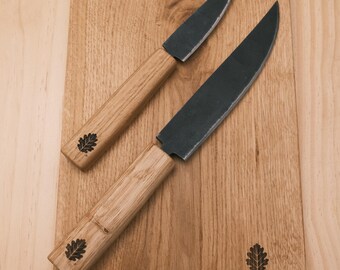Eichenblatt® Original knife made of carbon steel with oak handle