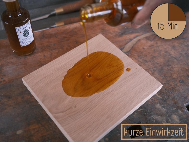 Eichenblatt® Original Wood Care Lijnolie - 100% puur en harsvrij afbeelding 2