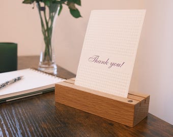 Eichenblatt® Original card holder made of solid oak