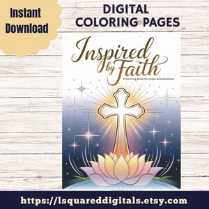 Inspired by Faith Coloring Book | Hope & Devotion Designs | PDF Download | Print and Color Instantly