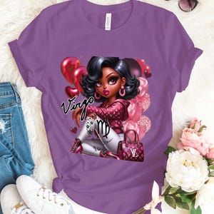 Betty Boop Louis Vuitton Zodiaco Virgo: El zorro Signo de tierra Novia Moda Mujeres de moda Cumpleaños Mala bougie Linda Mamá Mamá Camiseta