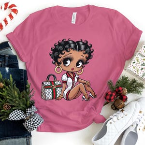Sac Betty Boop Louis Gucci cadeau beauté guépard petite amie mode confortable femmes à la mode anniversaire méchant fan de bande dessinée Jeans jolie maman maman t-shirt