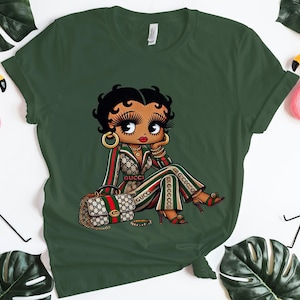 Sac Betty Boop Louis Gucci cadeau beauté guépard petite amie mode confortable femmes à la mode anniversaire méchant fan de bande dessinée Jeans jolie maman maman t-shirt