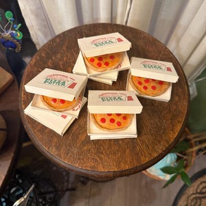 Adorno de pizza de cerámica