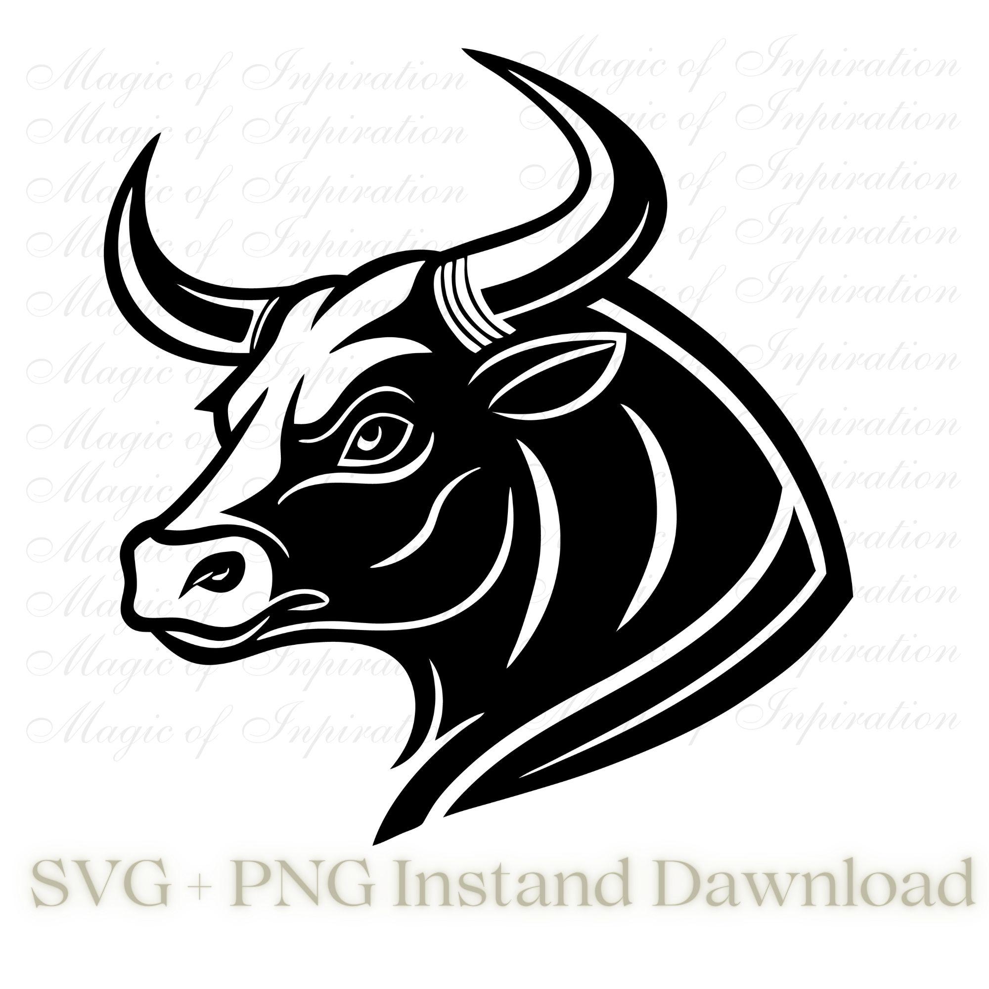 SVG Charging Bull Clipart, Angry Bull PNG, Raging Bull Vector, Digital  Download for Cricut, Silhouette, Tattoo, Logo, Stickers - Etsy, image size:2000x2000