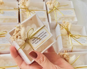 Lotus Flower Candles  Wedding Favors for Guests Personalized Bridal Shower Gift Bulk Candle Gifts