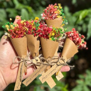 Mini bomboniere con fiori secchi Boho, bomboniere magnetiche per gli ospiti, bomboniere rustiche per matrimoni, bomboniere per baby shower, regali per addio al nubilato, bomboniere personalizzate