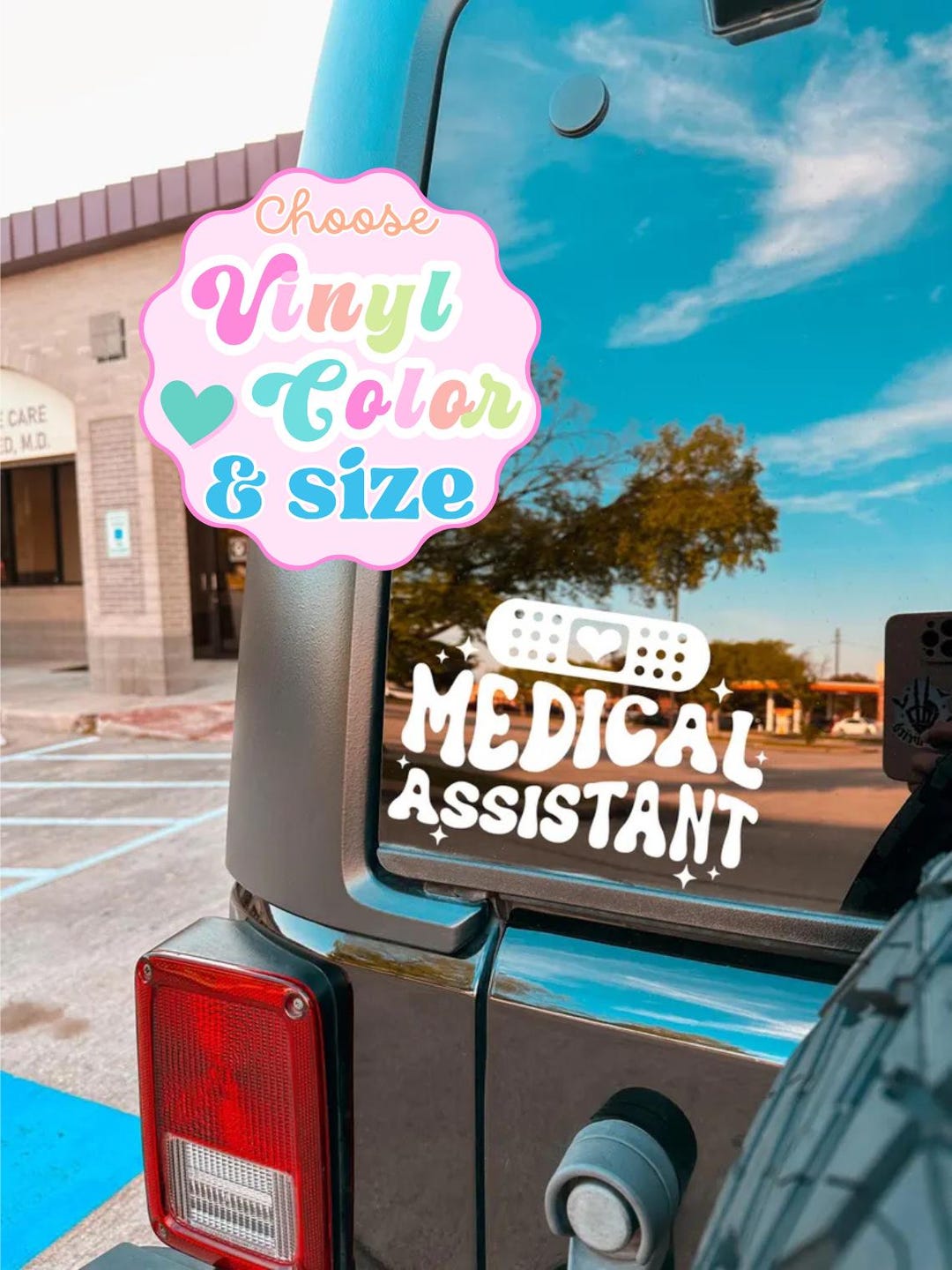 Medical Assistant Car Decal: Waterproof Healthcare Essential Worker ...