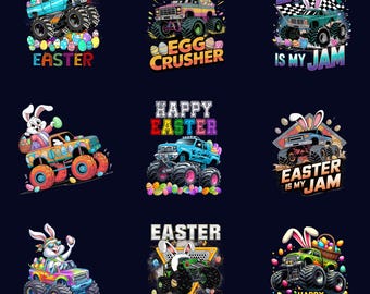 Easter Is My Jam png, Bunny Monster Truck png, Easter Monster Truck png, Egg Crusher png, Easter Truck png, Monster Truck Bunny-clipart