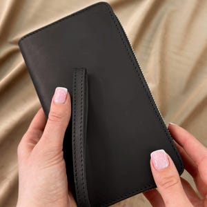 Cartera de mano vintage mini, cartera original para mujer, cartera de cuero única para mujer, idea de regalo grabada, cartera personalizada para hombre
