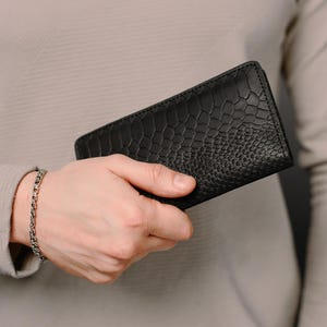 Clutch Tasche - Vintage Clutch Geldbörse für Frauen, handgefertigte Brieftasche mit einzigartigem Muster, Leder Brieftasche Frauen, gravierte oder individuelle Brieftasche für Männer