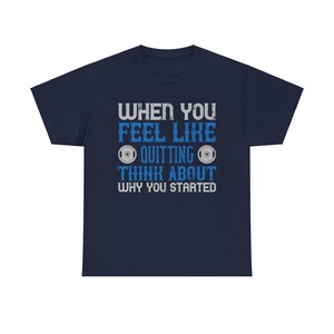 Camiseta motivacional de fitness: quando você sentir vontade de desistir, pense no motivo pelo qual começou, camiseta de ginástica, vestuário de treino, camiseta de motivação para fitness,