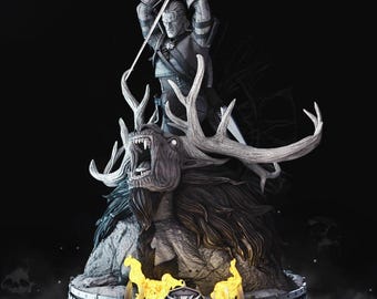 Geralt of Rivia STL File: Witcher 3D Printing Model