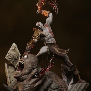 God of War Kratos Print Model | Kratos STL File | God of War 3D STL File