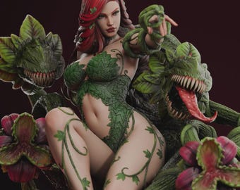 Enchantress Nature Sorceress – Detailed 3D Printable Model | Fantasy Woman Statue STL
