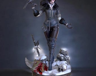 イェネファー 1/8 ウィッチャー ガレージキット 未塗装 未組立