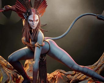 Varang Alien Huntress STL – Sci-Fi Female Warrior 3D Model (Resin Print)