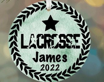 Lacrosse Ornament | Gift For Lacrosse Player | Girls Lacrosse Gift | Lacrosse Christmas Ornament | Lacrosse | Personalized, Mens Lacrosse