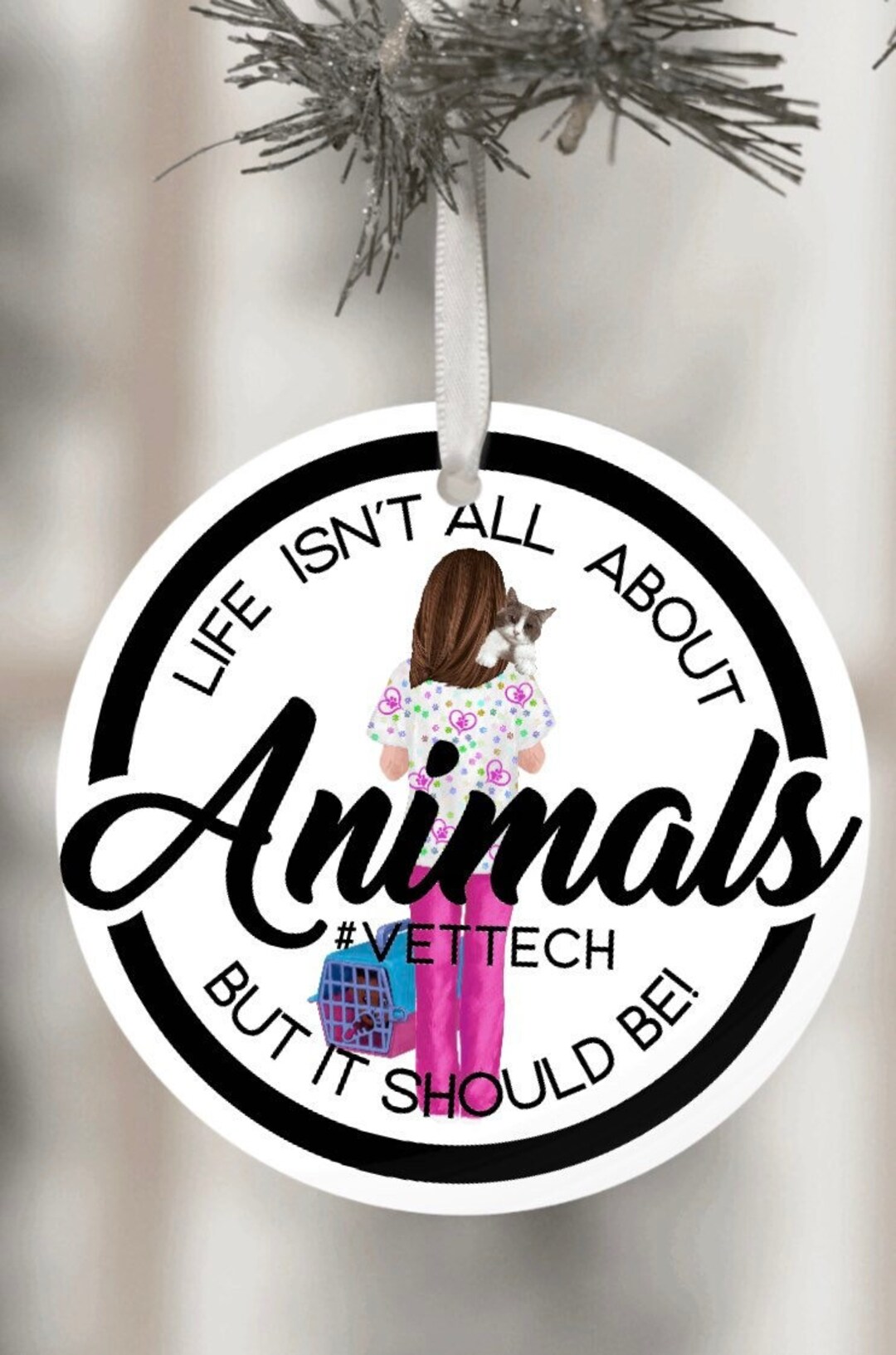 Vet Tech Christmas Ornament, Vet Technician Christmas Ornament, Vet Tech Week, Gift for Vet Tech