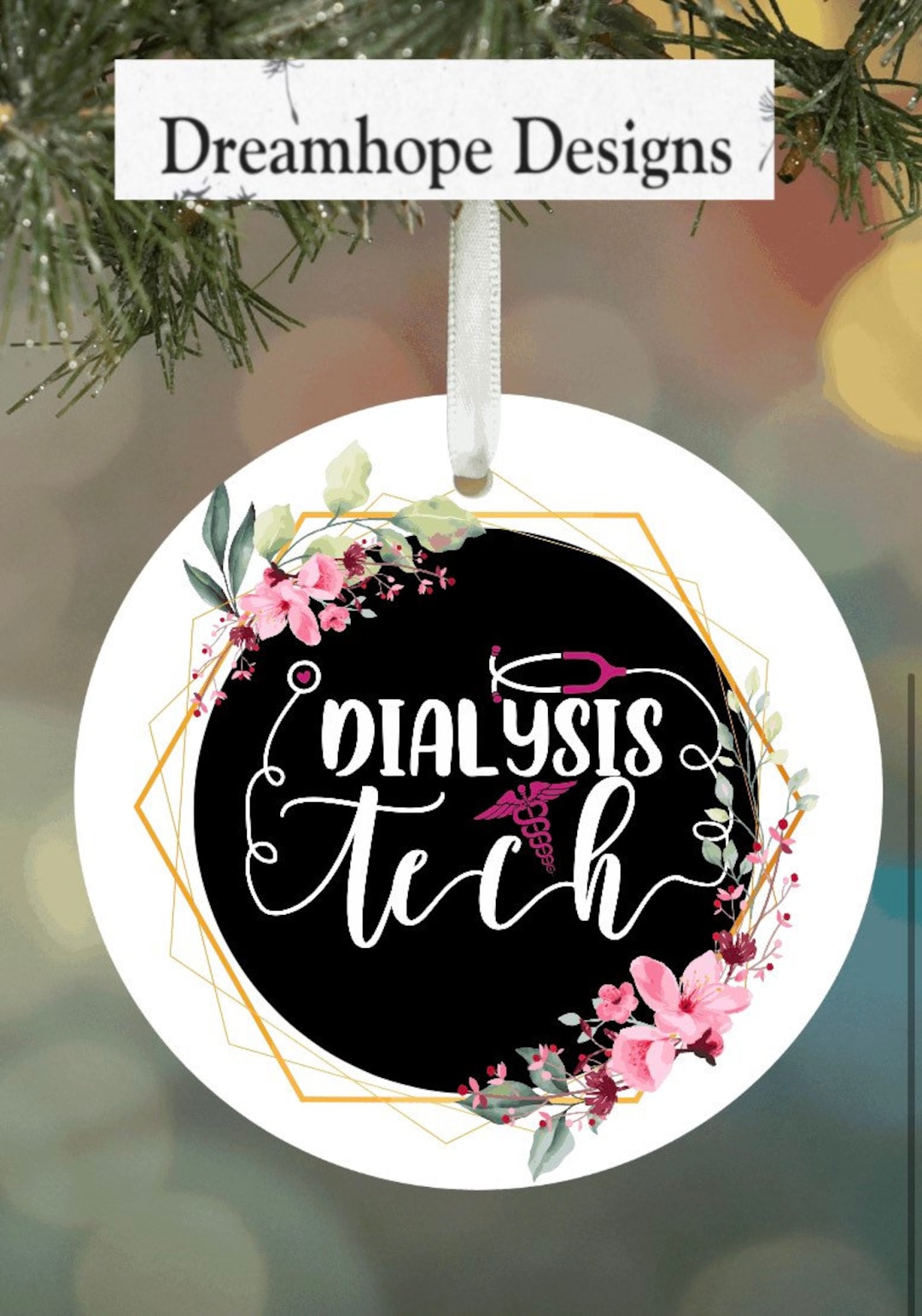 Dialysis Tech Christmas Ornament, Dialysis Nurse Gift, Dialysis
