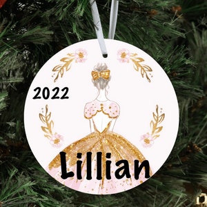Ballerina Christmas Ornament, Ballet Ornament, Dance Ornament, Girl Christmas Ornament, Ballet Gift, Gift for Dancer, baby first Christmas